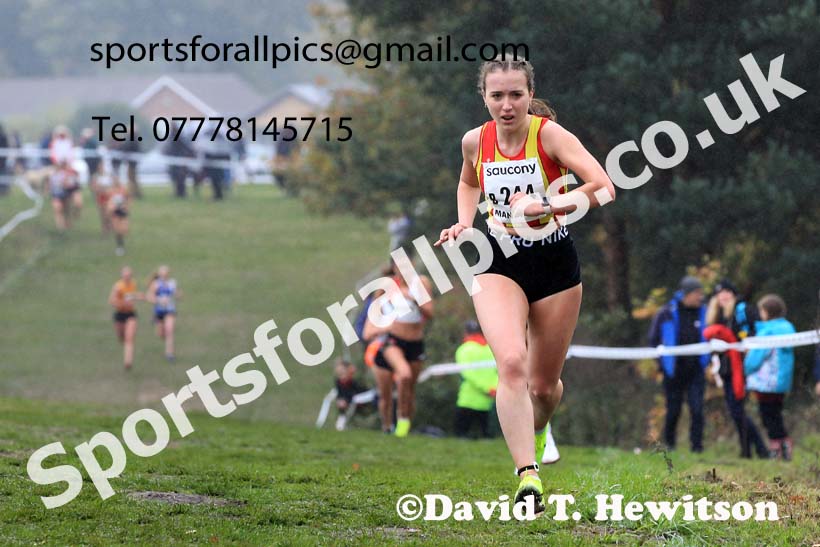 Junior Women, 2022 National Cross Country Relays, Berry Hill Park, Mansfield.  Photo: David T. Hewitson/Sports for All Pics